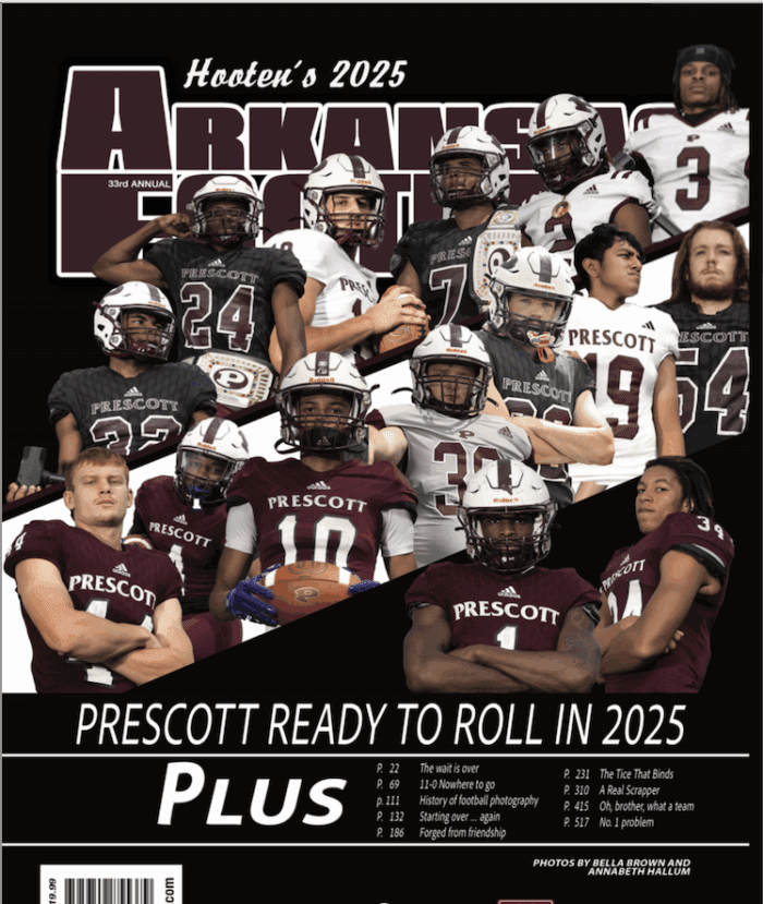 Prescott Cover- 2025 Hooten's Arkansas Football Magazine